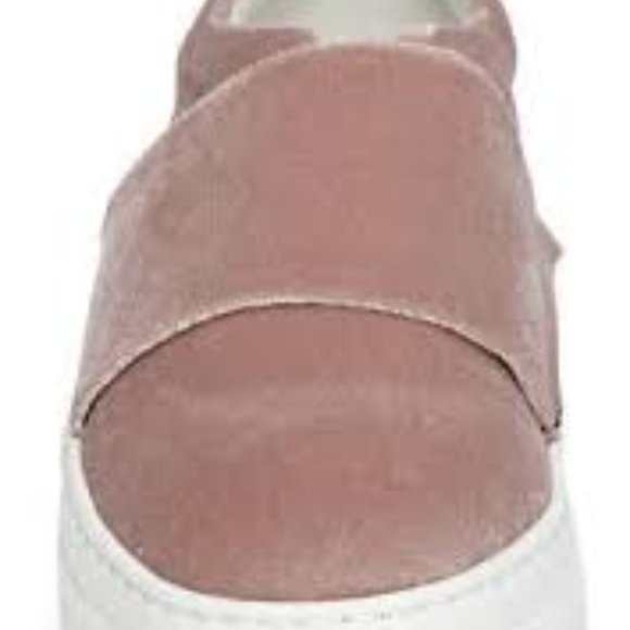 Lewit Arlo  Pink Velvet Slip-On Platform Sneaker NWOB - Picture 3 of 7